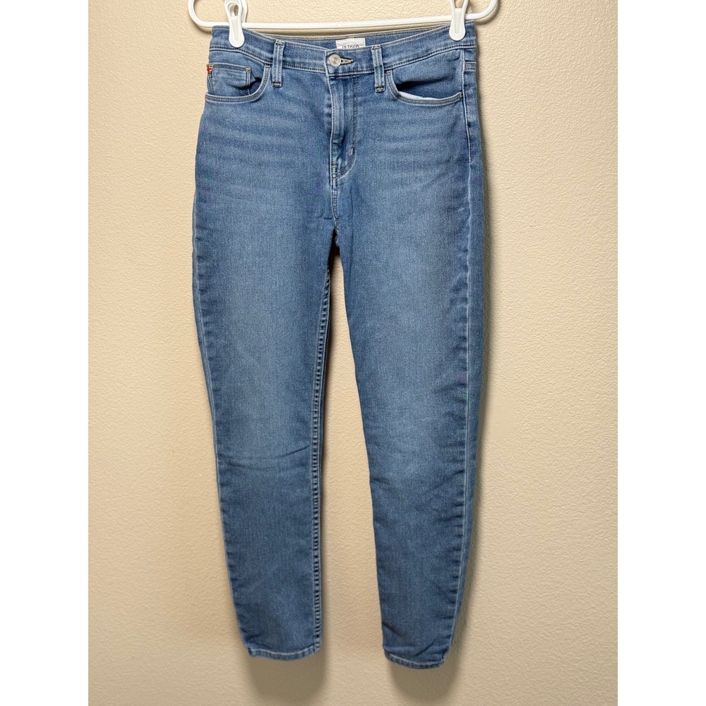Hudson Blair High Rise Skinny Jeans Medium Wash Blue Denim Size 28